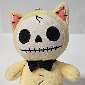 Furrybones Summit Collection Yellow Skeleton Cat Plush Mao Mao Wearing Bowtie